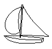 Sailboat -- 200% size